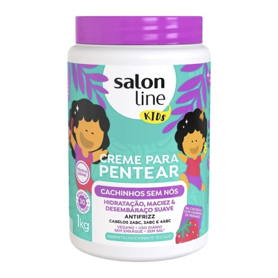 Creme de Pentear Salon Line Kids 1Kg Cachinhos Sem Nos