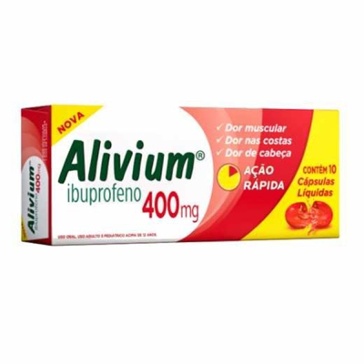 Alivium 400mg 10 Cápsulas Gel