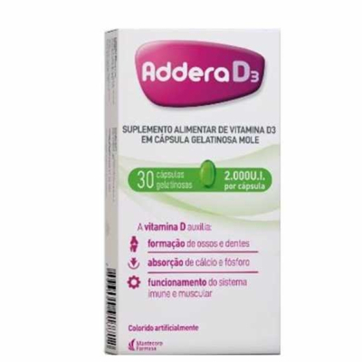 Addera D3 2.000UI 30 Cápsulas Gel