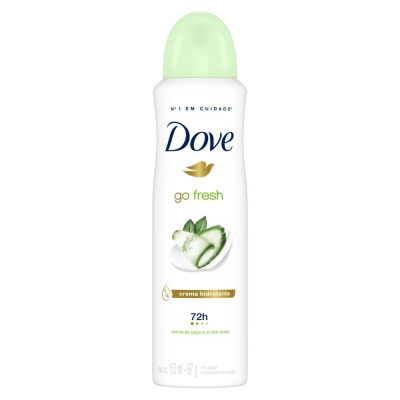 Desodorante Dove Aerosol 150mL Go Fresh Pepino/Chá Verde