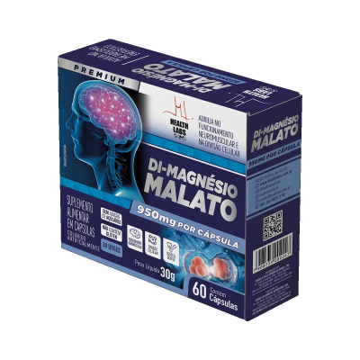 Di-Magnesio Malato 500mg 60 Cápsulas