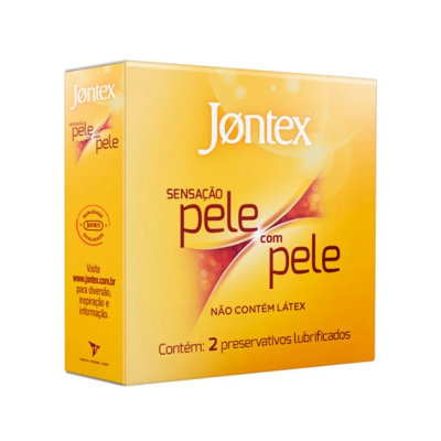 Preservativo Jontex Pele com Pele 2 Unidades