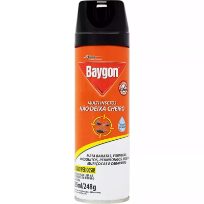 Inseticida Baygon Aerosol 300mL Água Multi Insetos
