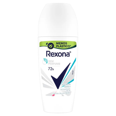 Desodorante Rexona Roll On 50mL Sem Perfume