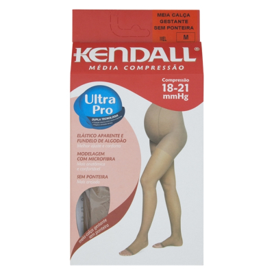 Meia Gestante Kendall Média Compressão M Sem Ponteira