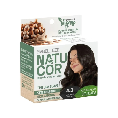 Tintura Natucor 4.0 Castanho Médio