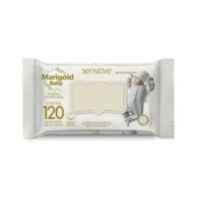 Toalhas Umedecidas Marigold Sensitive 120 Unidades