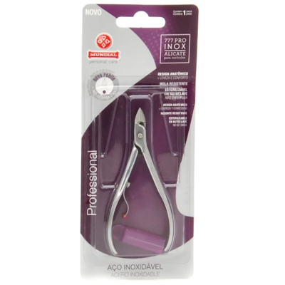 Alicate de Cutícula Mundial 777 Profissional Aço Inox