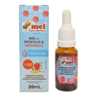 Extrato propolis infantil, 11% gts 20ml morango