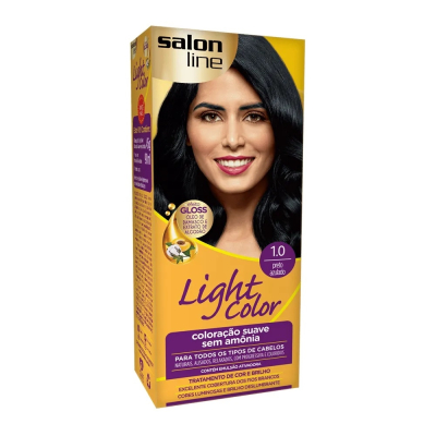 Tintura Light Color 1.0 Preto Azulado