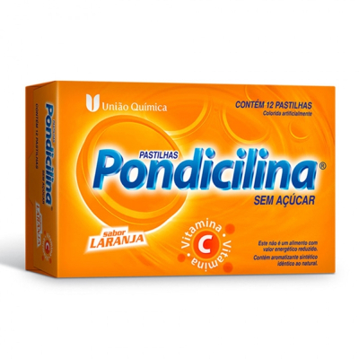Pondicilina 12 Pastilhas Laranja