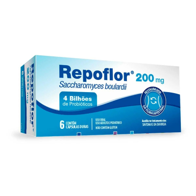 Repoflor 200mg 6 Cápsulas