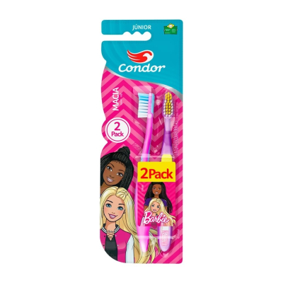 Escova Dental Condor Jr 2 Unidades Barbie
