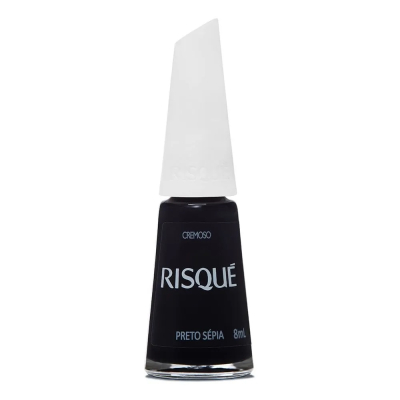 Esmalte Risque Cremoso 8mL Preto Sepia 