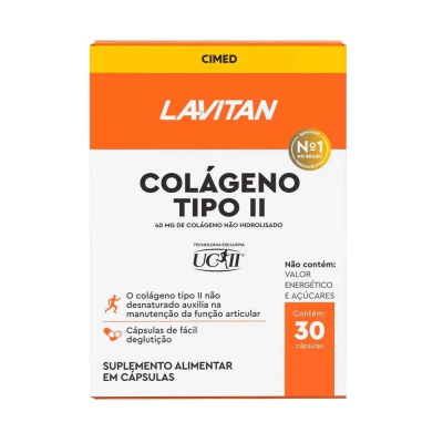 Lavitan Colágeno Tipo II 30 Cápsulas