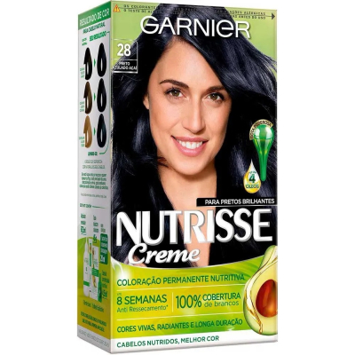 Tintura Nutrisse 2.8 Preto Azulado Açaí