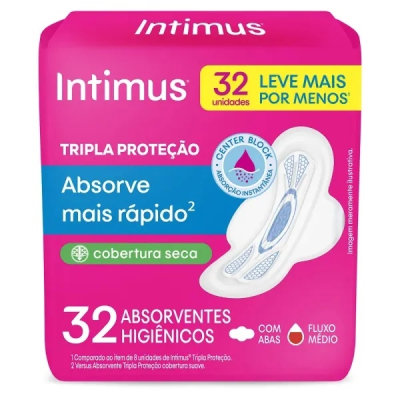 Absorvente Intimus 32 Unidades Abas Seca