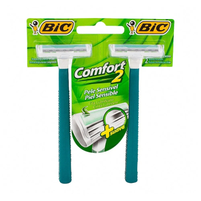 Aparelho de Barbear Bic Comfort2 2 Unidades Sensitive