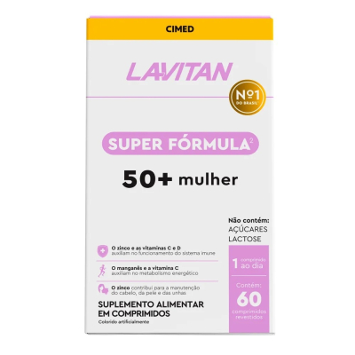 Lavitan Super Formula 50+ Mulher 60 Comprimidos