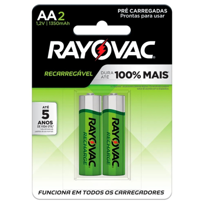 Pilha AA Rayovac 2 Unidades Recarregável