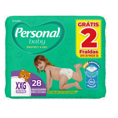 Fralda Personal XXG 28 Unidades Mega