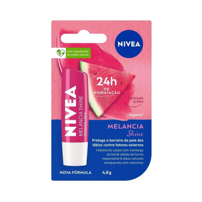 Protetor Labial Nivea Melancia Shine 4,8g