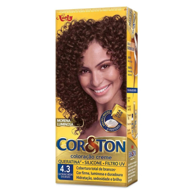 Tintura Cor e Ton 4.3 Castanho Médio Dourado