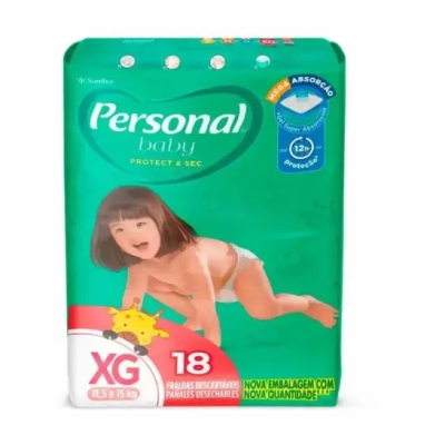 Fralda Personal XG 18 Unidades Jumbo