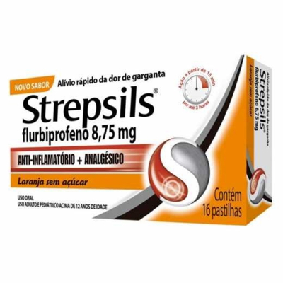 Strepsils 16 Pastilhas Laranja