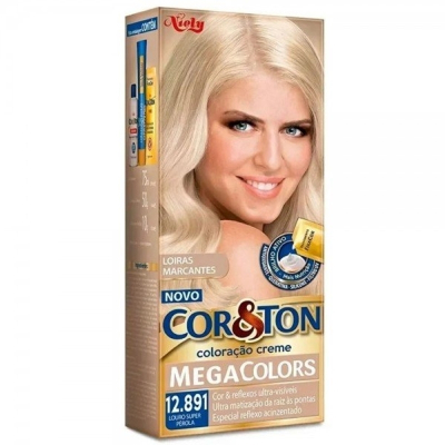 Tintura Cor e Ton Megacolors 12.891 Louro Platinado