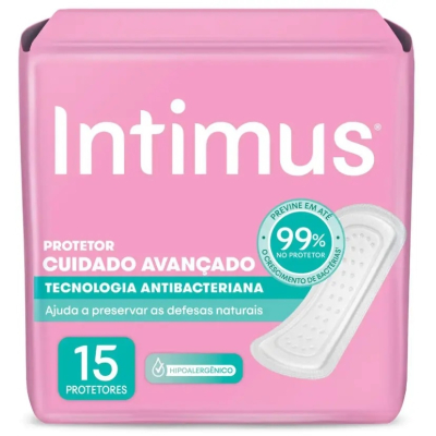 Protetor Diário Intimus 15 Unidades Cuidado Avancado