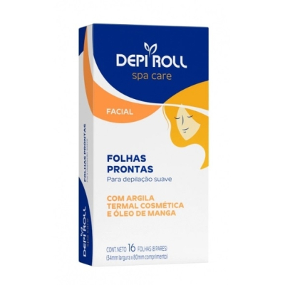 Folhas Depi Roll Face 16 Unidades Argila Termal