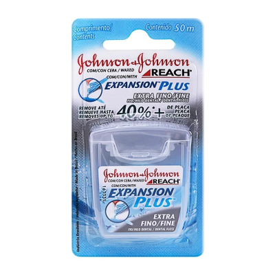 Fio Dental Johnson's Reach 50m Extra Fino