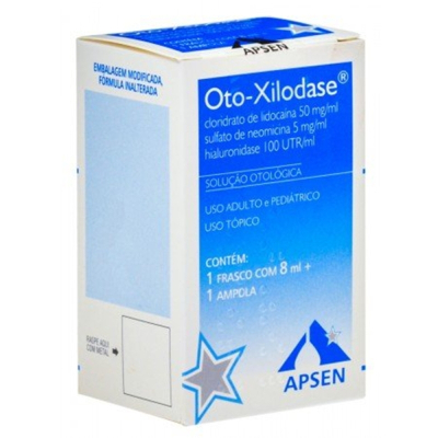 Oto Xilodase Solução Otológica 8mL