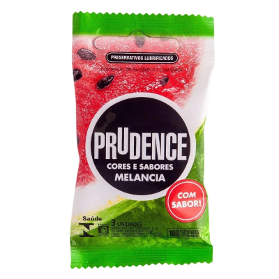Preservativo Prudence Melancia 3 Unidades