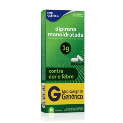 Dipirona 1g 10 Comprimidos