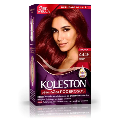 Tintura Koleston Vermelho 4446 Borgonha Vibrante
