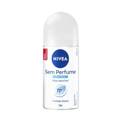 Desodorante Nivea Roll On 50mL Sem Perfume