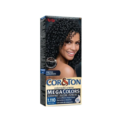 Tintura Cor e Ton Megacolors 1.110 Preto Onix