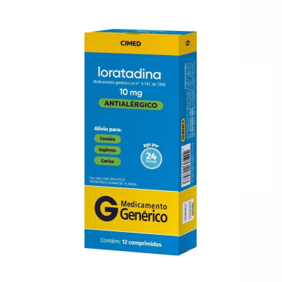 Loratadina 10mg 12 Comprimidos