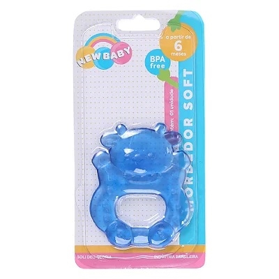 Mordedor Silicone New Baby 1 Unidade Azul