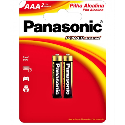 Pilha AAA Panasonic 2 Unidades Alcalina