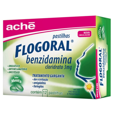 Flogoral 12 Pastilhas Menta