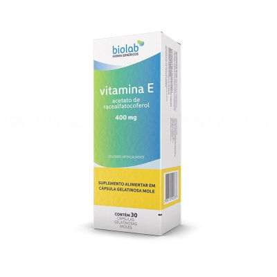 Vitamina e 400mg 30 Cápsulas