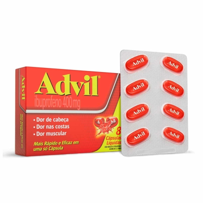 Advil 400mg 8 Cápsulas Gel