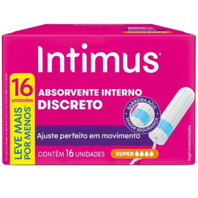 Absorvente Interno Intimus 16 Unidades Super