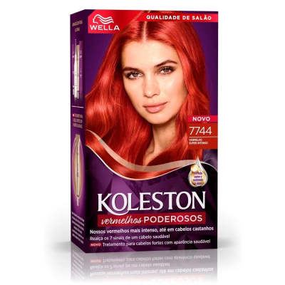 Tintura Koleston Vermelho 7744 Vermelho Super Intenso