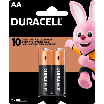 Pilha AA Duracell 2 Unidades Alcalina