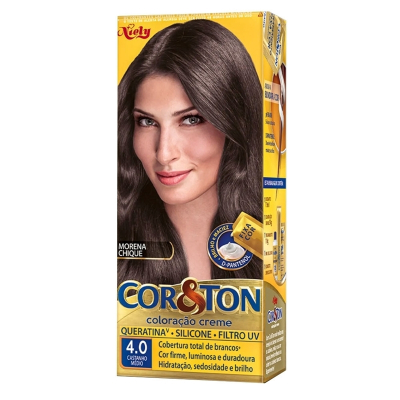 Tintura Cor e Ton 4.0 Castanho Médio