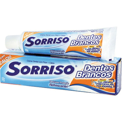 Creme Dental Sorriso 50g Dentes Brancos